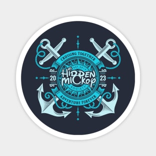 HMS Two-Anchor Nautical 2023 Edition T-Shirt (Aqua) Magnet